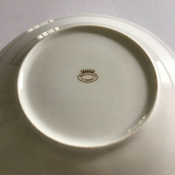 Limoges France Gold Accent Plate Dish 7.5” Hand Painted Cherubs Porcelain Signed - Picture 16 of 16